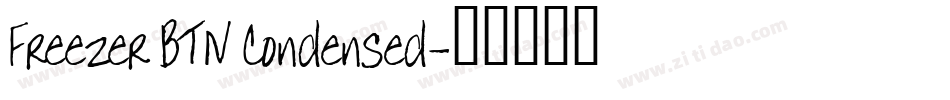 Freezer BTN Condensed字体转换